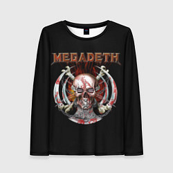Женский лонгслив Megadeth: Skull in chains