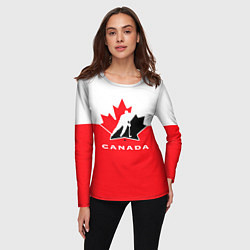 Лонгслив женский Canada Team, цвет: 3D-принт — фото 2