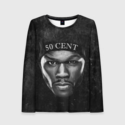 Лонгслив женский 50 cent: black style, цвет: 3D-принт