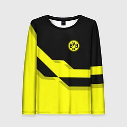 Лонгслив женский BVB FC: Yellow style, цвет: 3D-принт