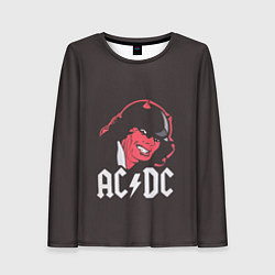 Лонгслив женский AC/DC Devil, цвет: 3D-принт