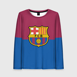 Лонгслив женский Barcelona FC: Duo Color, цвет: 3D-принт