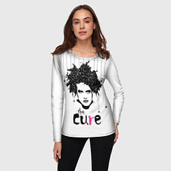 Лонгслив женский The Cure - portrait Robert Smith, цвет: 3D-принт — фото 2