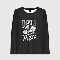 Лонгслив женский Death By Pizza, цвет: 3D-принт