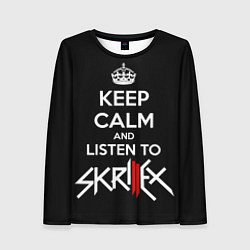 Женский лонгслив Keep Calm & Skrillex