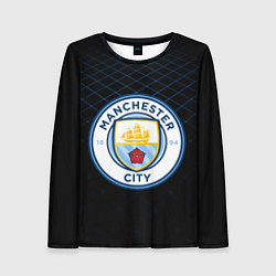 Лонгслив женский FC Manchester City: Blue Lines, цвет: 3D-принт