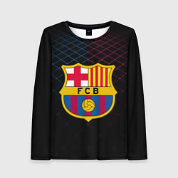 Лонгслив женский FC Barcelona Lines, цвет: 3D-принт