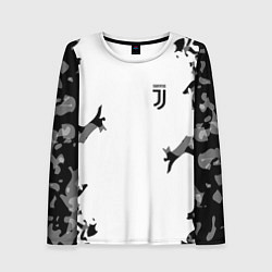 Лонгслив женский FC Juventus: White Original, цвет: 3D-принт