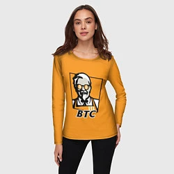 Лонгслив женский BTC vs KFC, цвет: 3D-принт — фото 2