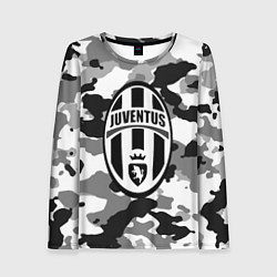 Лонгслив женский FC Juventus: Camouflage, цвет: 3D-принт