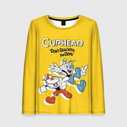 Лонгслив женский Cuphead: Don't deal with the Devil, цвет: 3D-принт