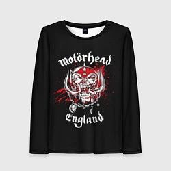 Лонгслив женский Motorhead England, цвет: 3D-принт