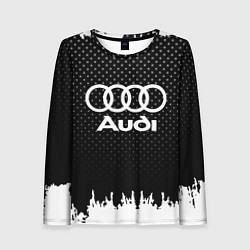 Женский лонгслив Audi: Black Side