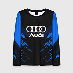 Лонгслив женский Audi: Blue Anger, цвет: 3D-принт