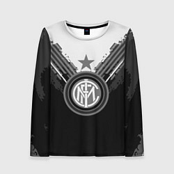 Лонгслив женский FC Inter: Black Style, цвет: 3D-принт