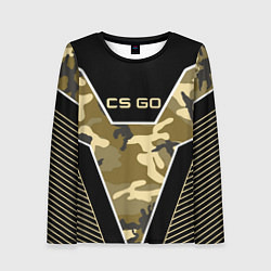 Женский лонгслив CS:GO Khaki Camo