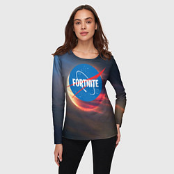 Лонгслив женский Fortnite NASA, цвет: 3D-принт — фото 2