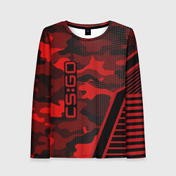 Женский лонгслив CS:GO Red Camo