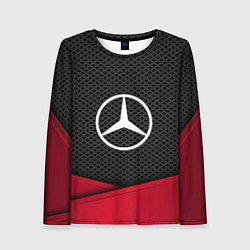 Лонгслив женский Mercedes Benz: Grey Carbon, цвет: 3D-принт
