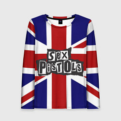 Лонгслив женский Sex Pistols UK, цвет: 3D-принт