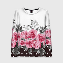 Женский лонгслив Roses Trend