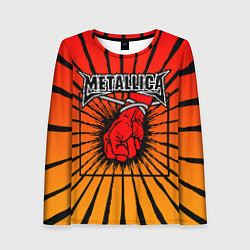Лонгслив женский Metallica Fist, цвет: 3D-принт