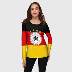 Лонгслив женский Немецкий футбол, цвет: 3D-принт — фото 2