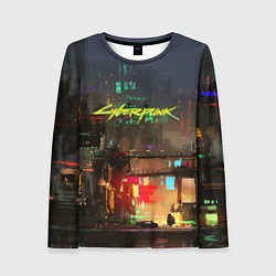 Женский лонгслив Cyberpunk 2077: Night City