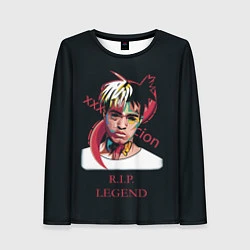 Лонгслив женский XXXTentacion: RIP Legend, цвет: 3D-принт