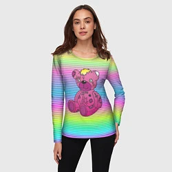 Лонгслив женский Lil Peep Bear, цвет: 3D-принт — фото 2