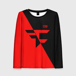 Женский лонгслив FaZe Clan: Red & Black