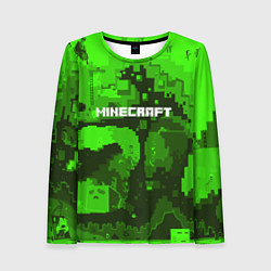 Лонгслив женский Minecraft: Green World, цвет: 3D-принт