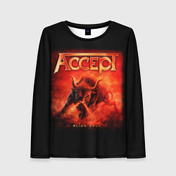 Женский лонгслив Accept: Hell Bull