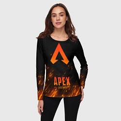 Лонгслив женский Apex Legends: Orange Flame, цвет: 3D-принт — фото 2