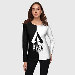 Лонгслив женский Apex Legends: Black & White, цвет: 3D-принт — фото 2