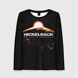 Лонгслив женский Nickelback: No Fixed Addres, цвет: 3D-принт