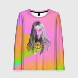 Лонгслив женский Billie Eilish: Pink Fashion, цвет: 3D-принт