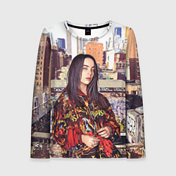 Лонгслив женский Billie Eilish: Street Style, цвет: 3D-принт