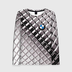 Лонгслив женский BMW - pattern, цвет: 3D-принт