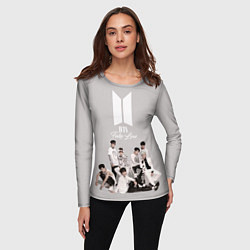 Лонгслив женский BTS - Take love, цвет: 3D-принт — фото 2