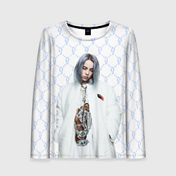 Лонгслив женский BILLIE EILISH: White Fashion, цвет: 3D-принт