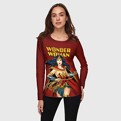 Лонгслив женский Wonder Woman, цвет: 3D-принт — фото 2