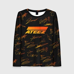 Женский лонгслив ATEEZ АВТОГРАФЫ