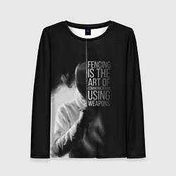 Лонгслив женский Fencing is the art, цвет: 3D-принт