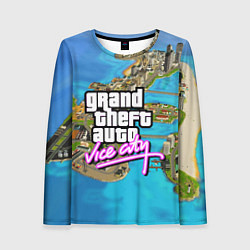 Лонгслив женский GRAND THEFT AUTO:VICE CITY, цвет: 3D-принт