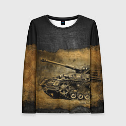 Лонгслив женский Tanks are not afraid mud, цвет: 3D-принт