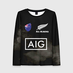 Лонгслив женский ALL BLACKS, цвет: 3D-принт