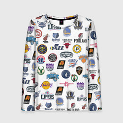 Женский лонгслив NBA Pattern