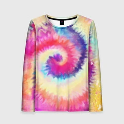 Женский лонгслив Tie Dye vortex