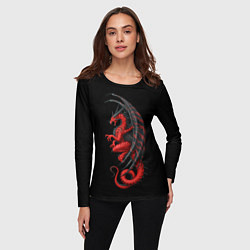 Лонгслив женский Red Dragon, цвет: 3D-принт — фото 2